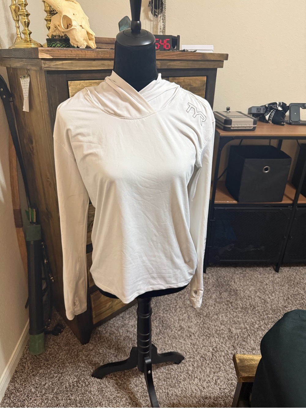 TYR Women’s Medium Sun Hoodie in White